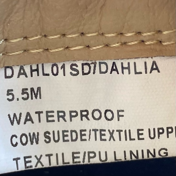 Blondo Womens Shoes Dahlia Boots Sz 5.5 Brown Suede Leather Waterproof Chunky - Picture 8 of 14